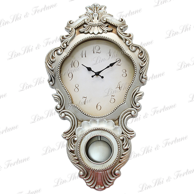 L001C 27 INCH plastic PENDULUM WALL CLOC